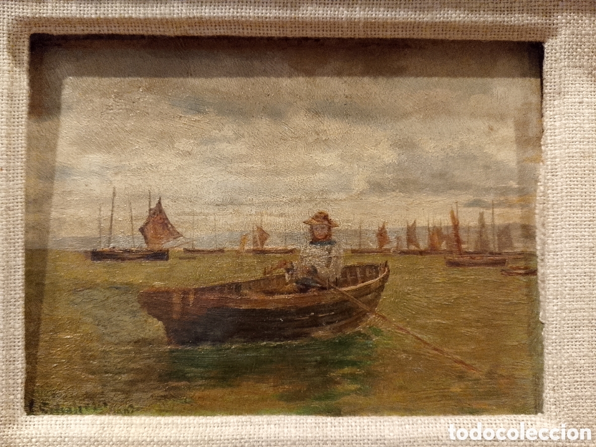 Arte: &Oacute;leo sobre tabla de Walter Elmer shofield - Foto 2