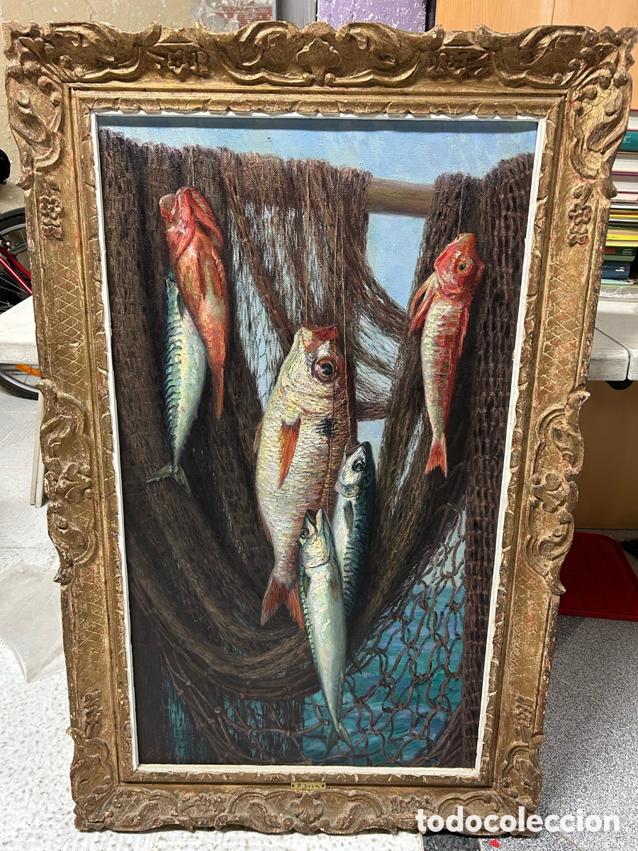 Art: Cuadro &oacute;leo firma R.Soca 112cm x 72 y &oacute;leo 94cm x 54cm