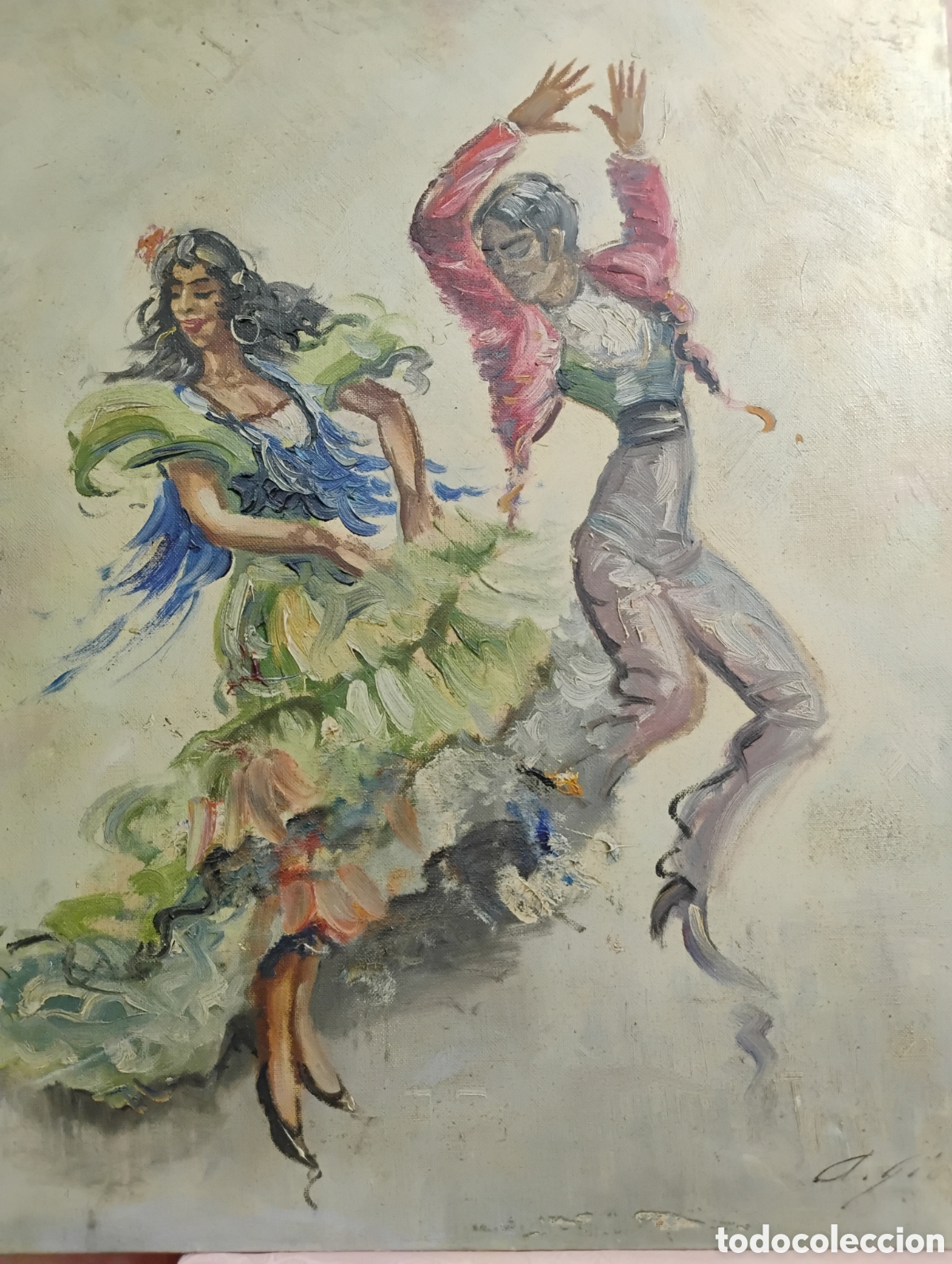 Arte: Cuadro expresi&oacute;n flamenca.Bailaore - Foto 28