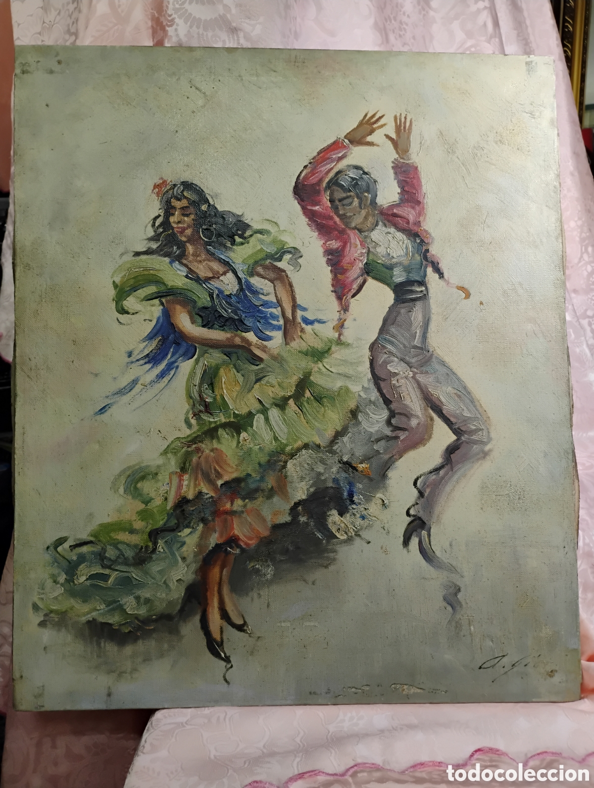 Arte: Cuadro expresi&oacute;n flamenca.Bailaore - Foto 30