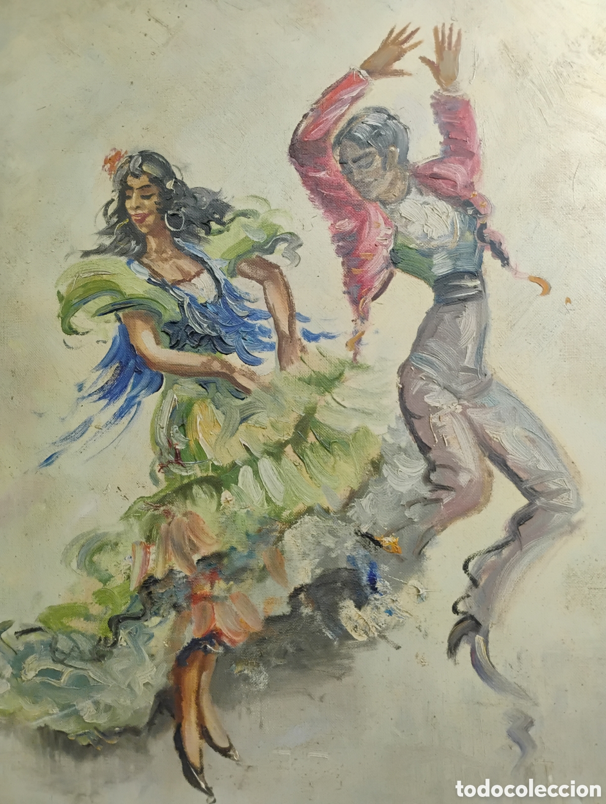 Arte: Cuadro expresi&oacute;n flamenca.Bailaore - Foto 5