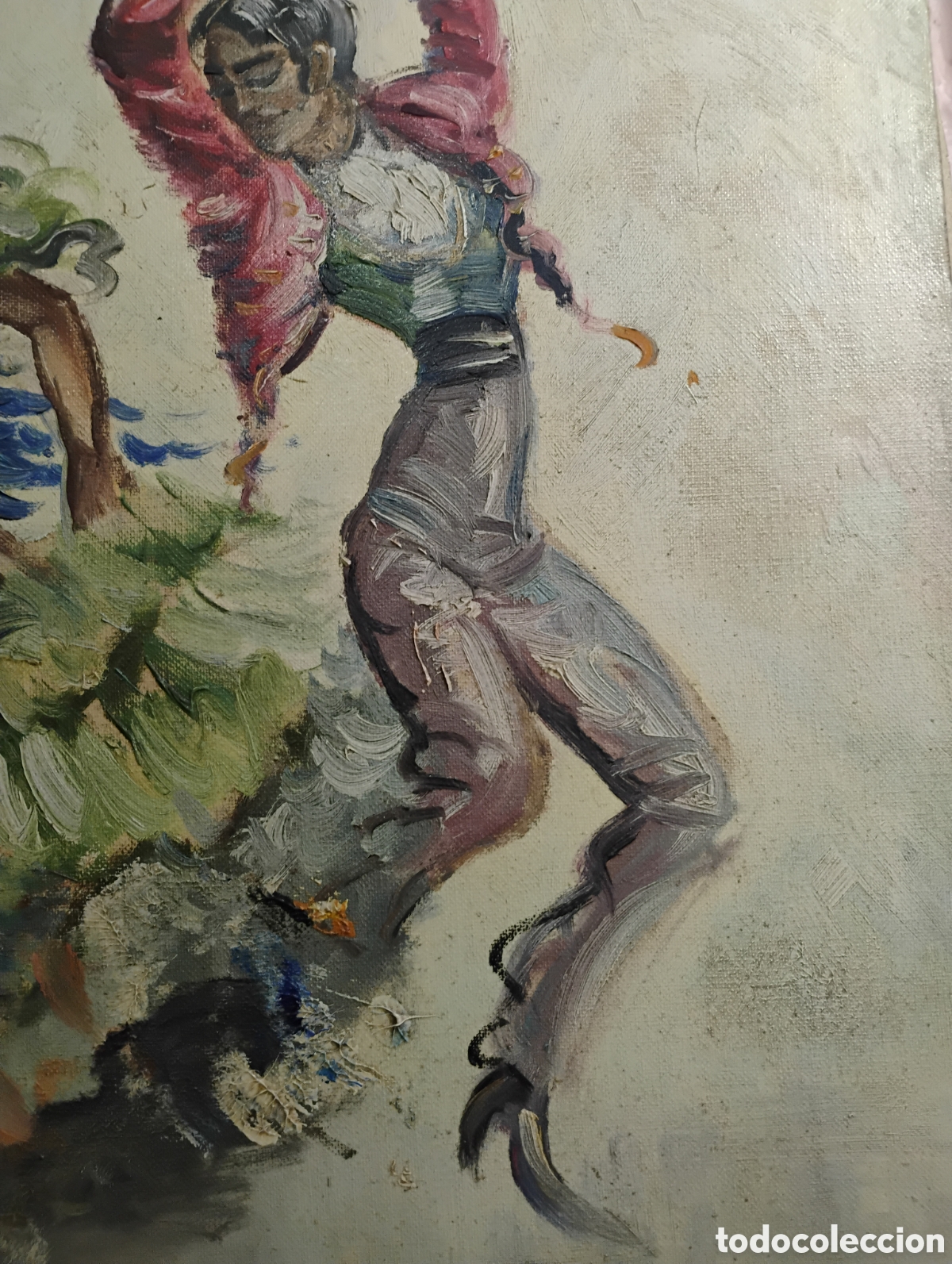 Arte: Cuadro expresi&oacute;n flamenca.Bailaore - Foto 2