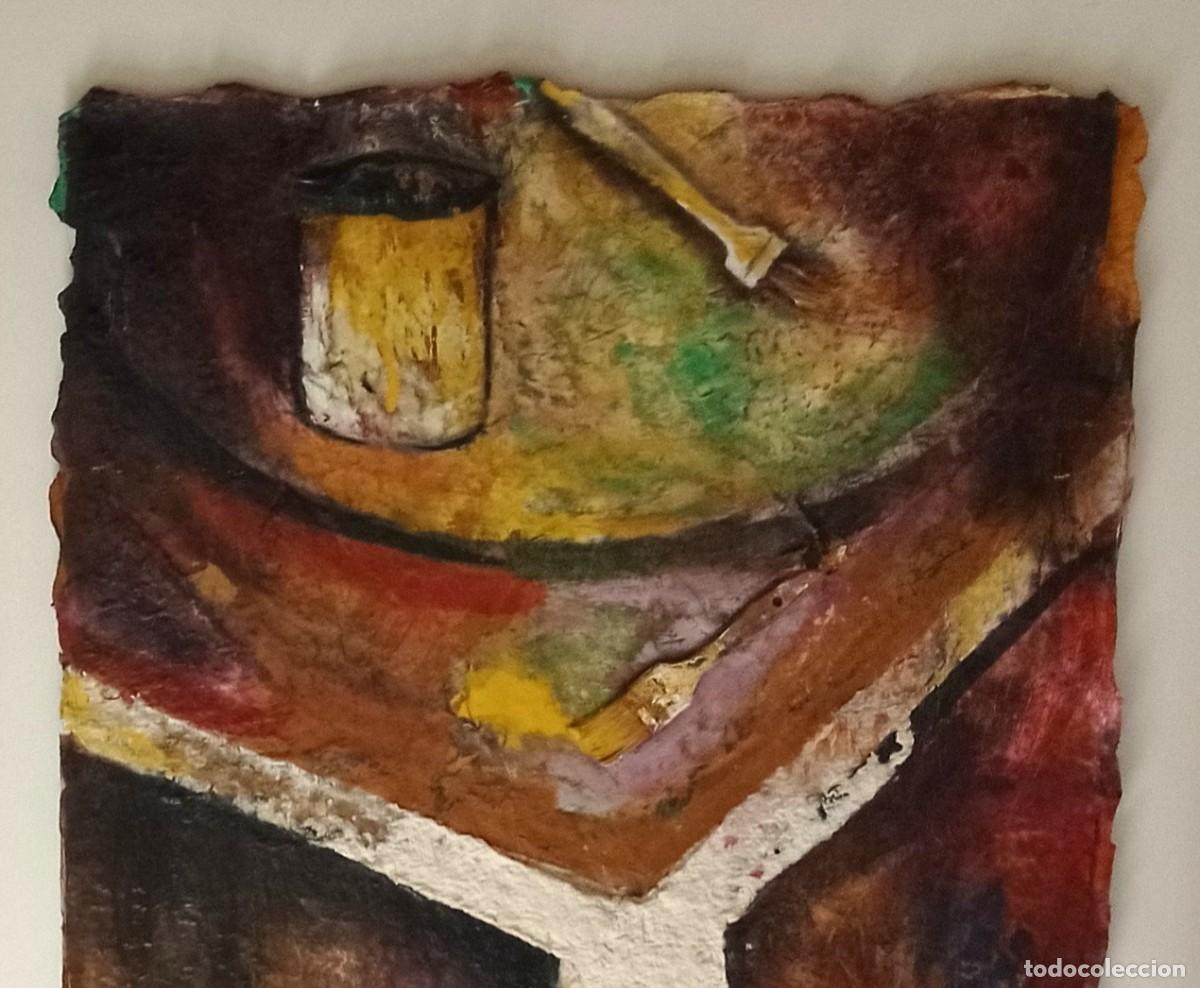 Arte: ELOY VEL&Aacute;ZQUEZ - PINTURA AL &Oacute;LEO T&Eacute;CNICA MIXTA - 102 X 141 CON MARCO - 76 X 97 CMS SIN MARCO