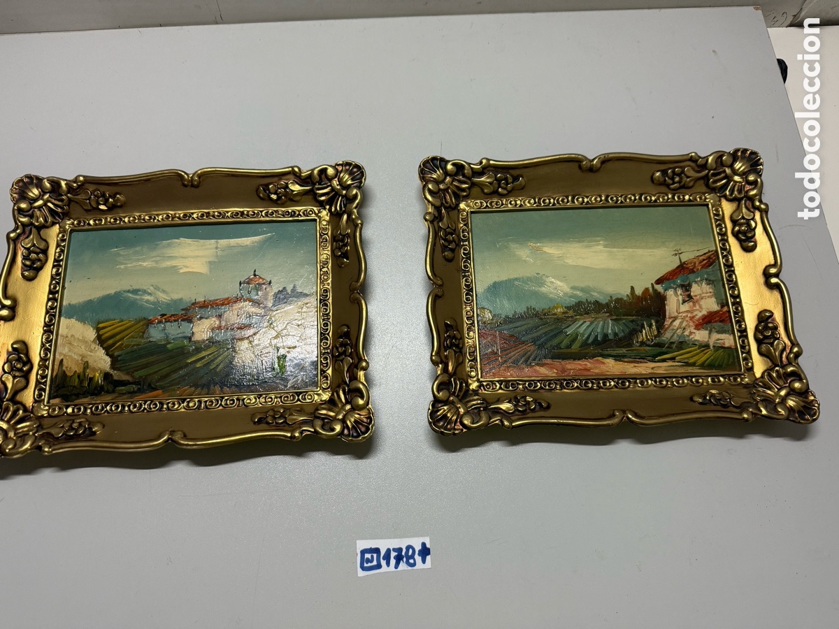Arte: Peque&ntilde;os Oleo sobre tabla con Marco - Foto 1