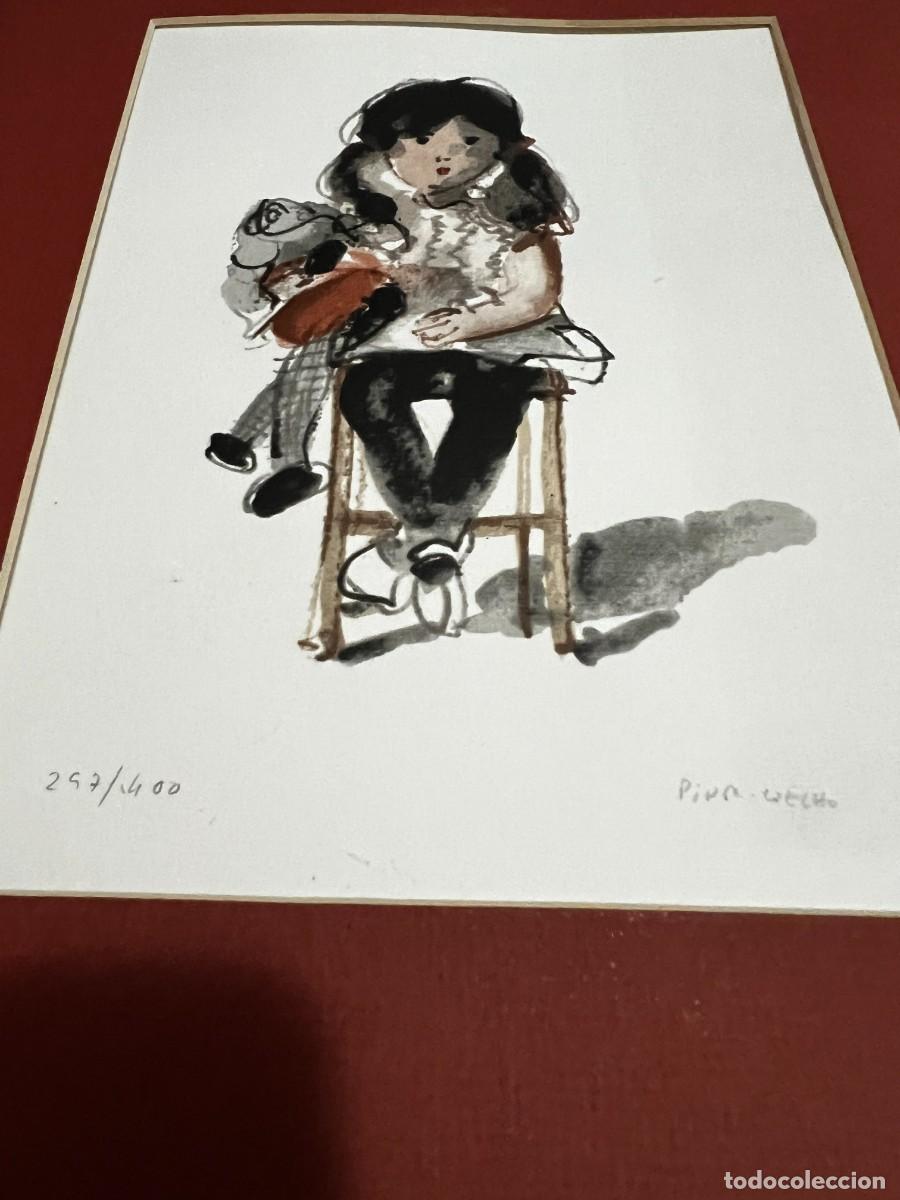 Arte: Luis Pinto Coelho Numerada Menina sentada - Foto 2