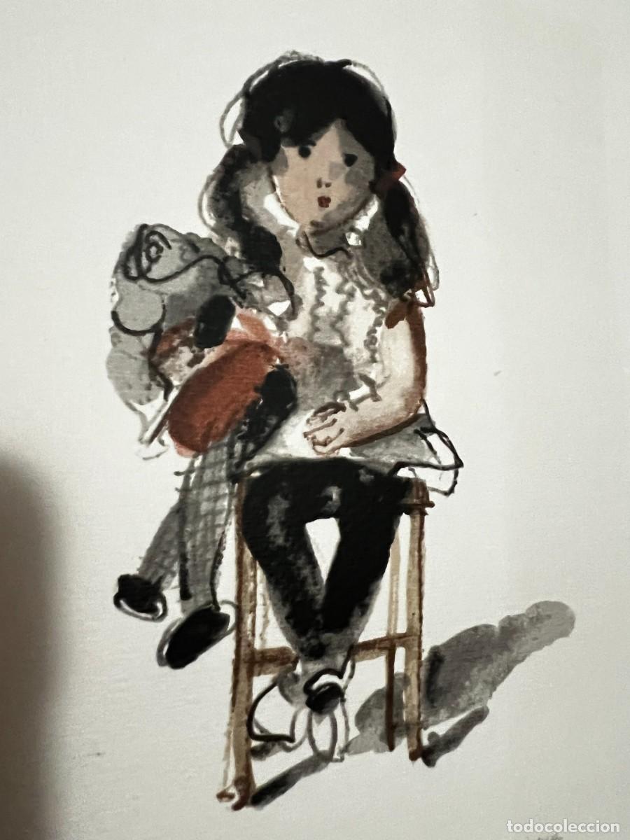 Arte: Luis Pinto Coelho Numerada Menina sentada - Foto 1