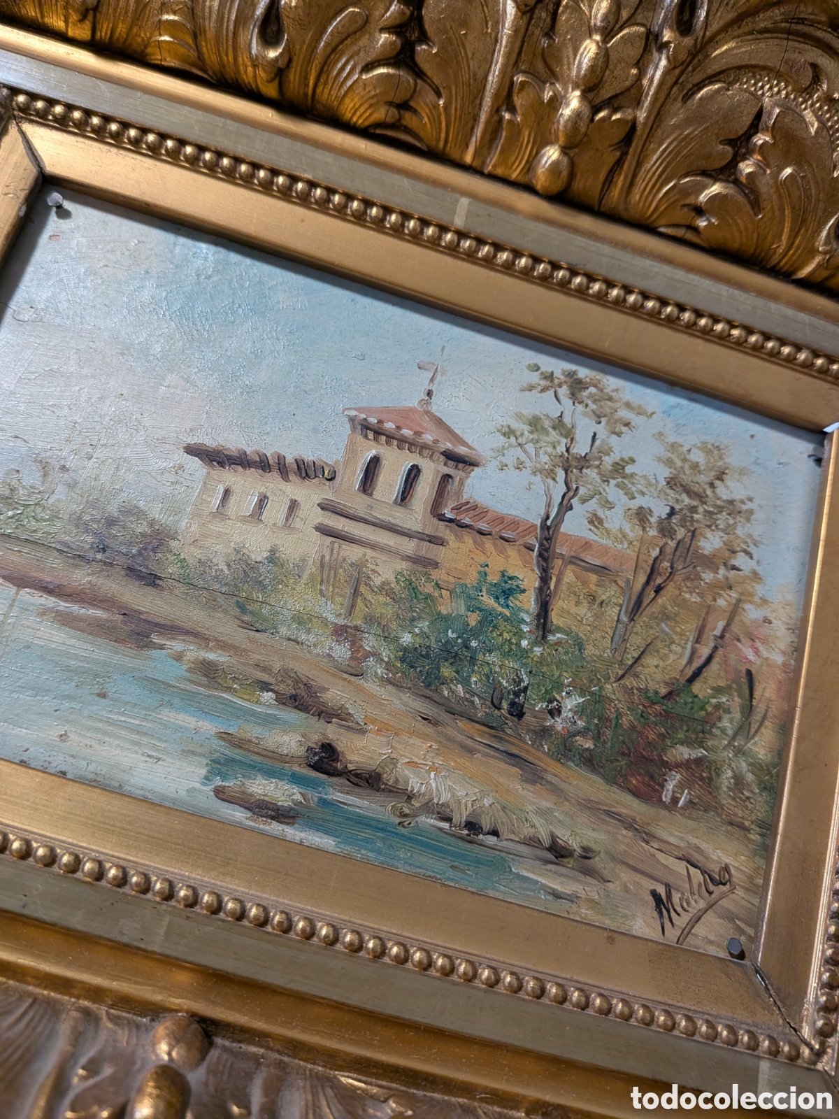 Arte: Oleo sobre tabla, paisaje. REF-4095 - Foto 7