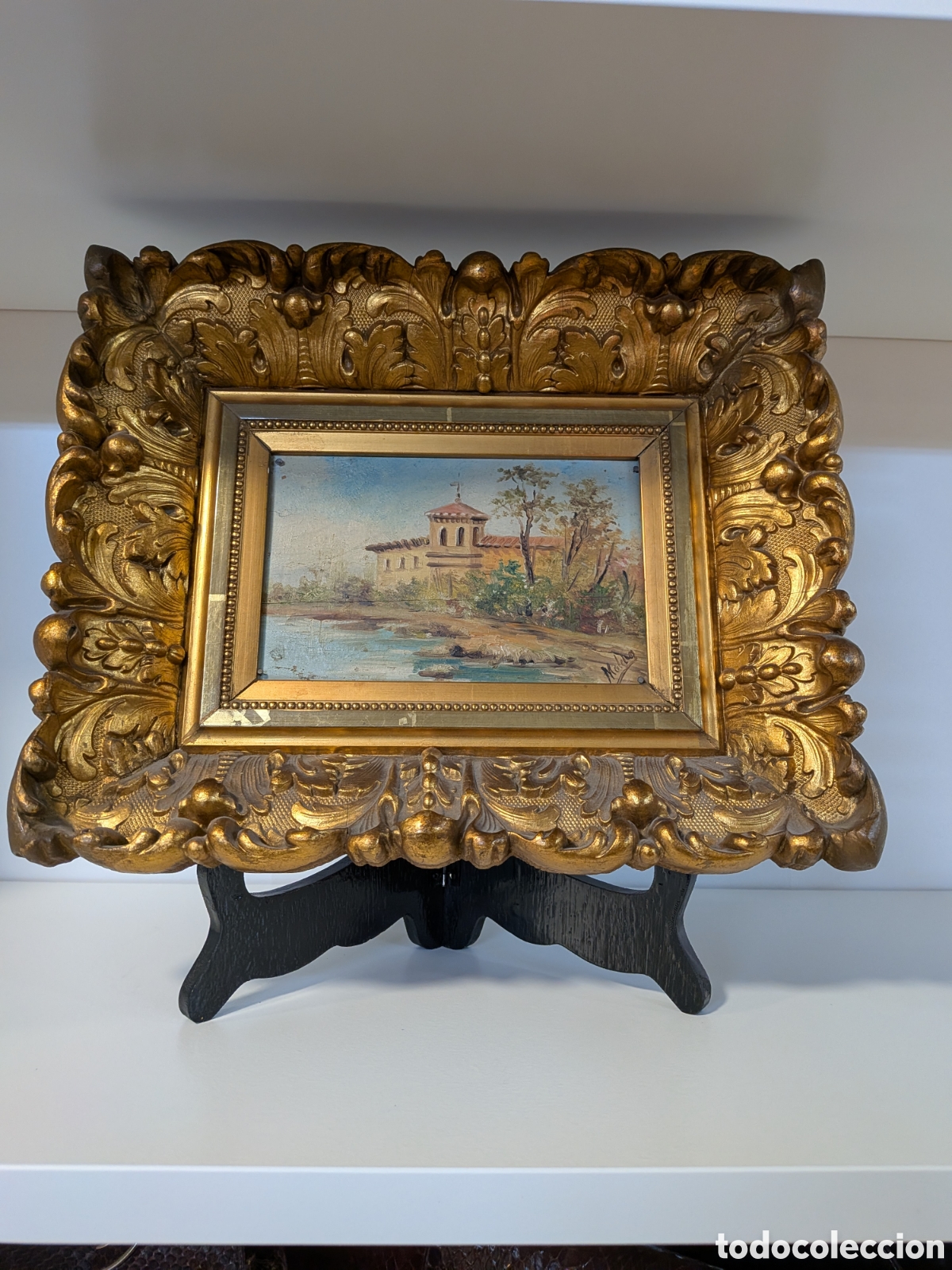 Arte: Oleo sobre tabla, paisaje. REF-4095 - Foto 1