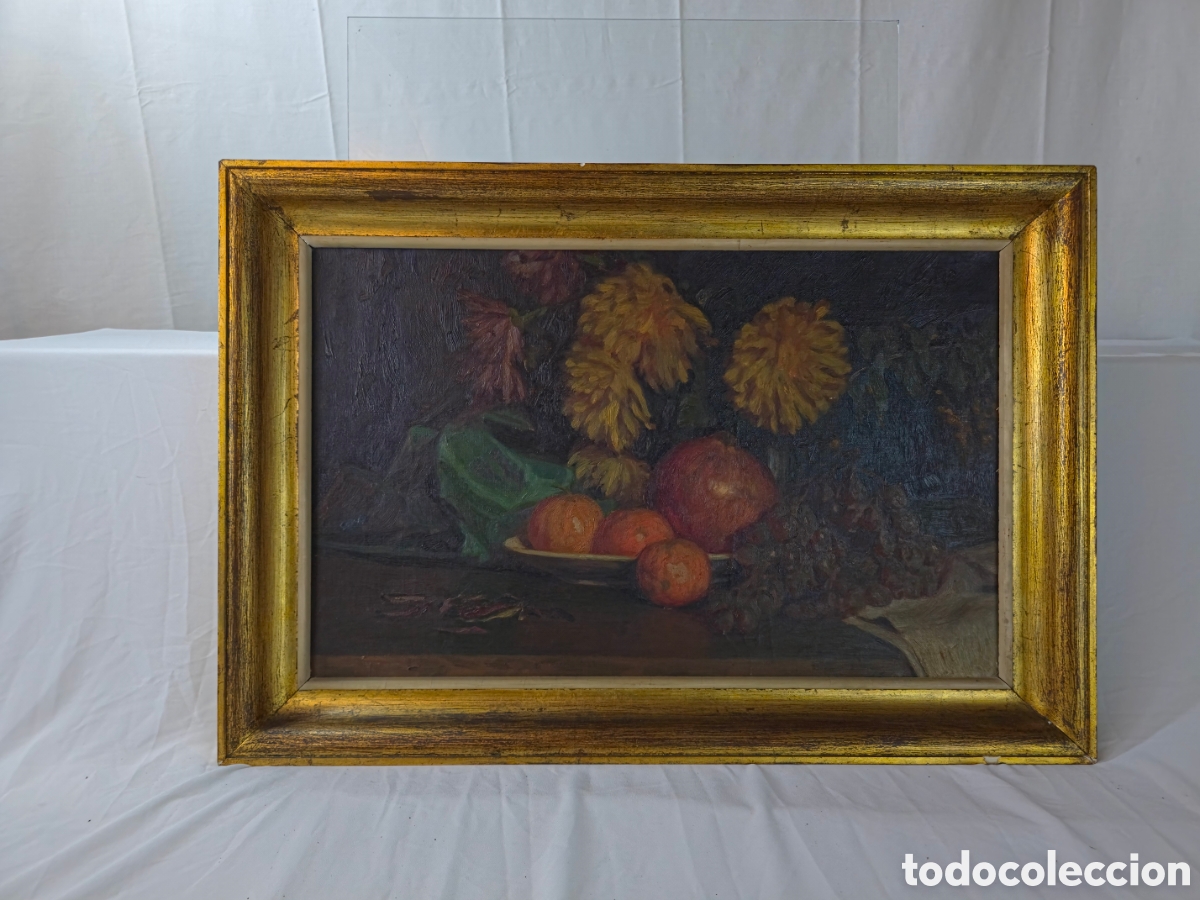 Arte: Excepcional Bodegon Med. S.XX firmado - Foto 2