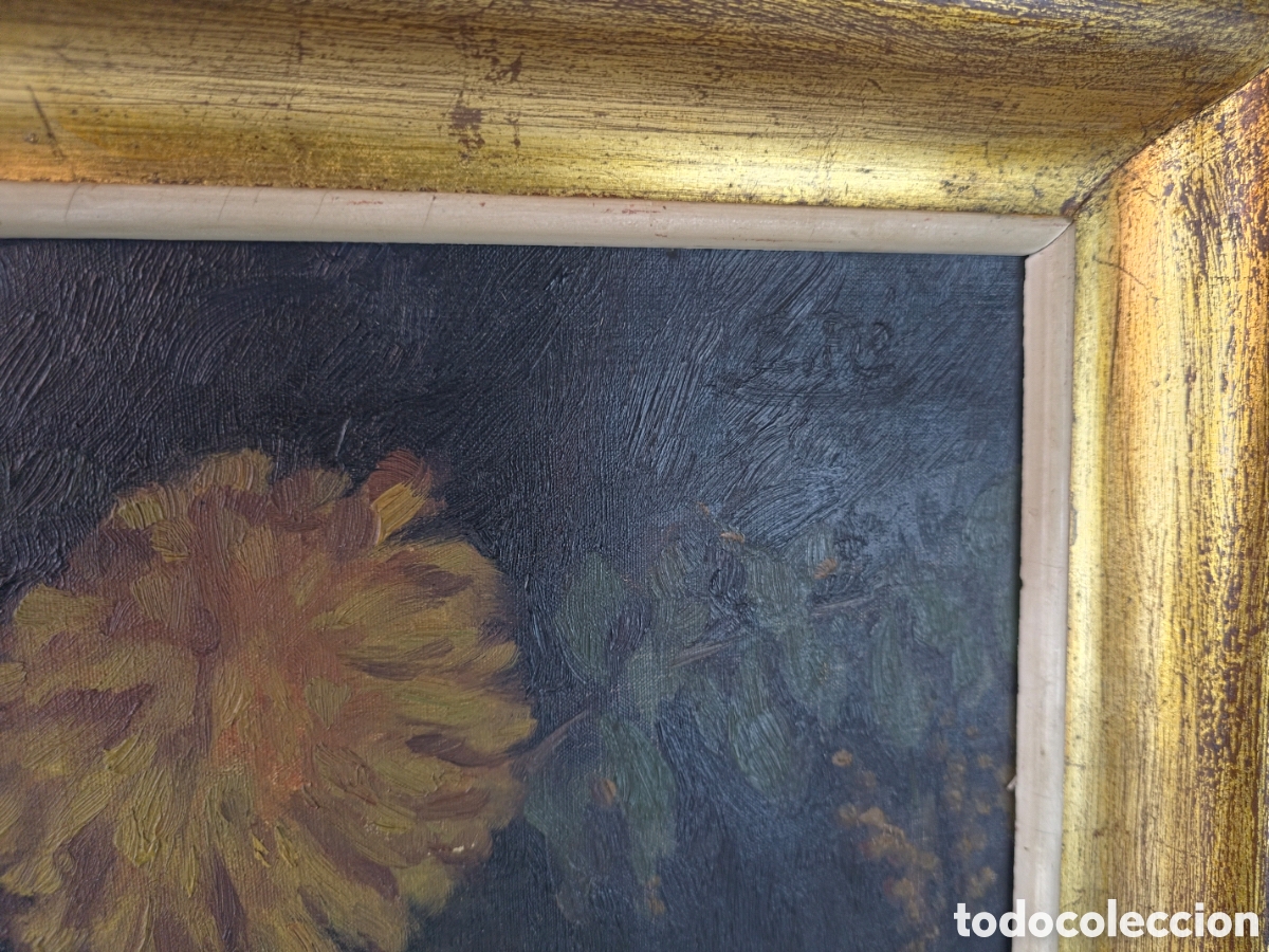 Arte: Excepcional Bodegon Med. S.XX firmado - Foto 4