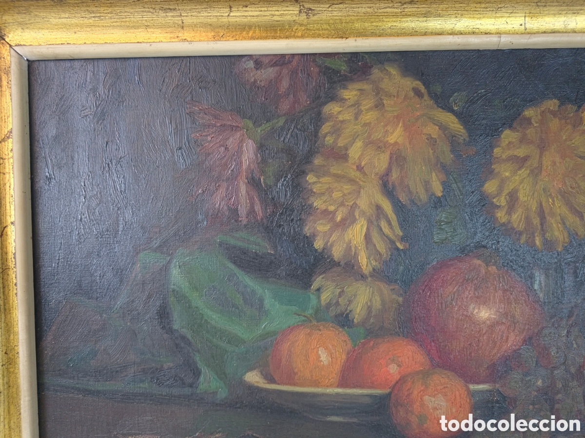 Arte: Excepcional Bodegon Med. S.XX firmado - Foto 5