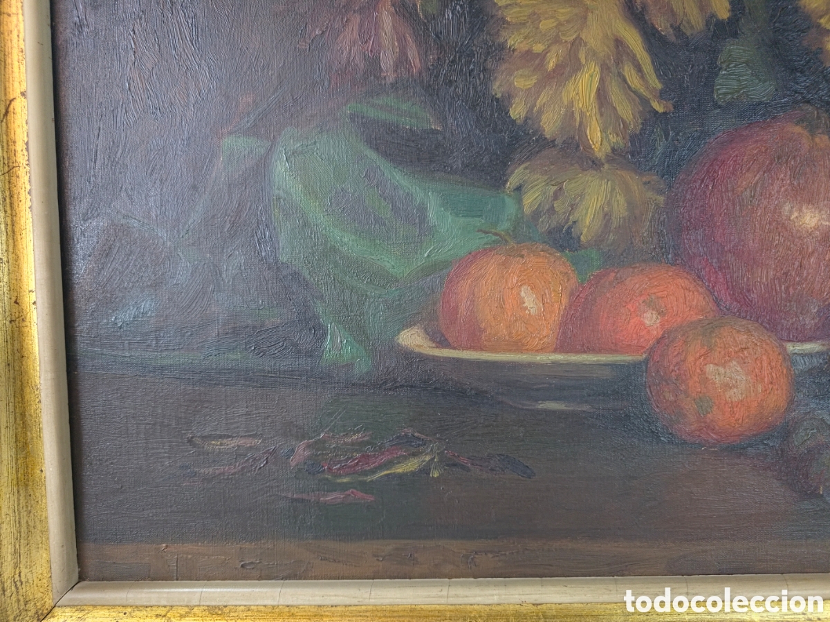Arte: Excepcional Bodegon Med. S.XX firmado - Foto 7