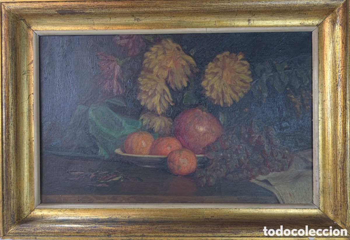 Arte: Excepcional Bodegon Med. S.XX firmado - Foto 1
