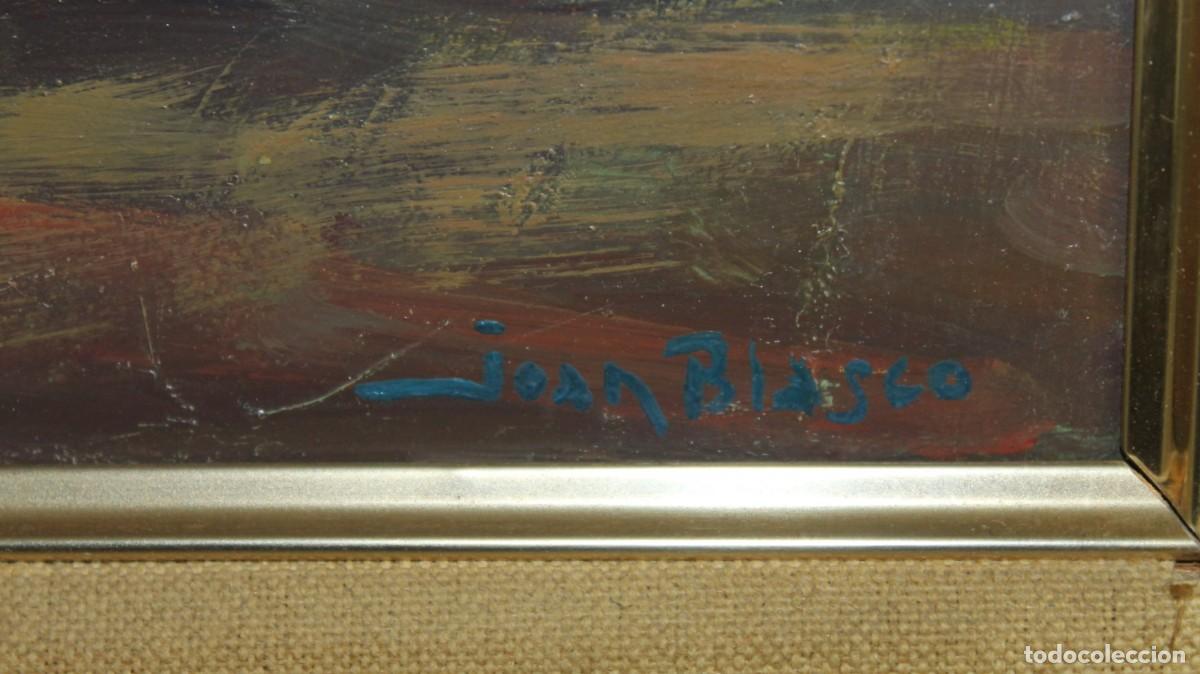 Arte: &Oacute;leo sobre t&aacute;blex de Joan Blasco. Bodeg&oacute;n de amapolas rojas - Foto 7
