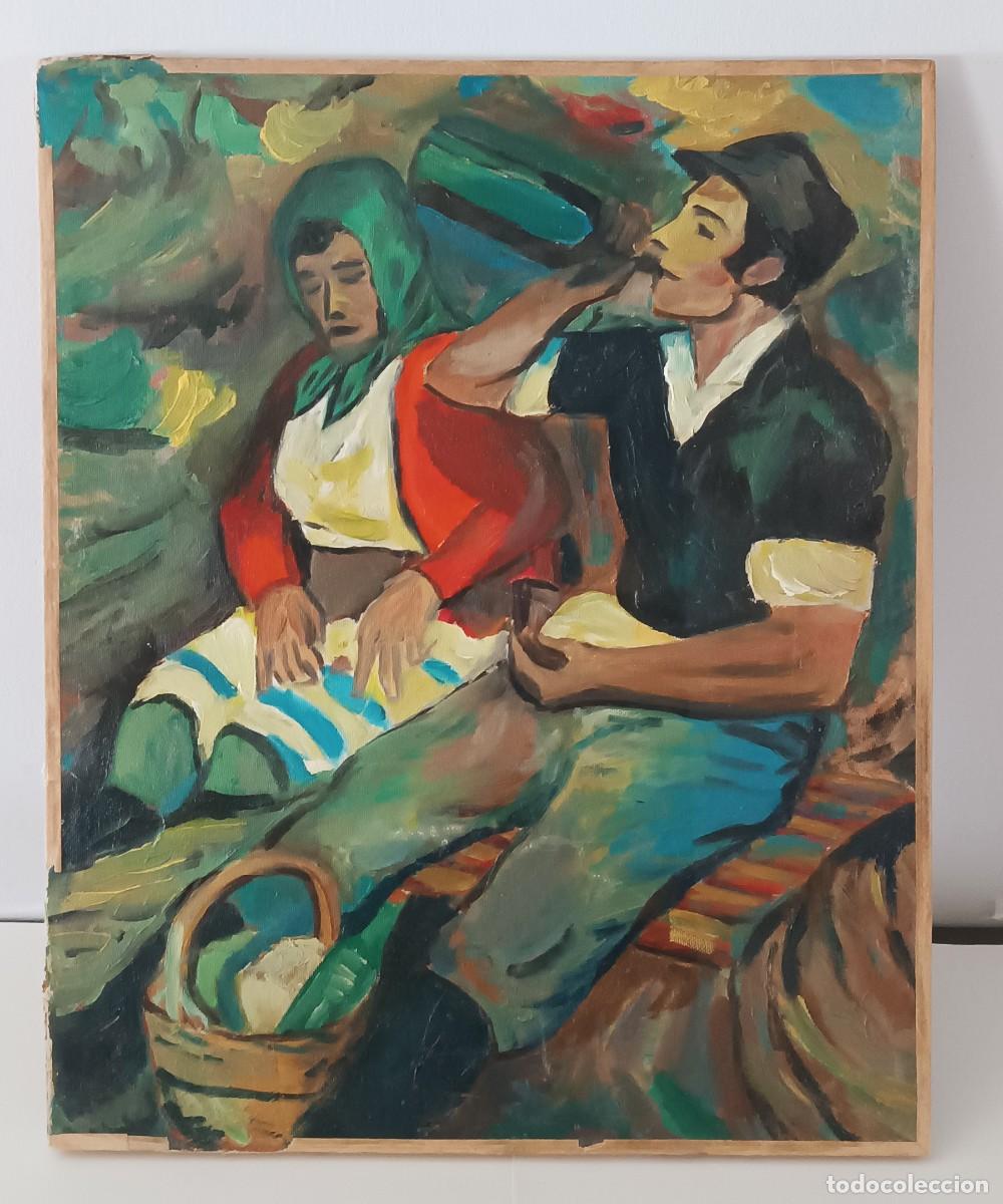 Arte: OLEO ANONIMO SOBRE LIENZO SIN ENMARCAR
