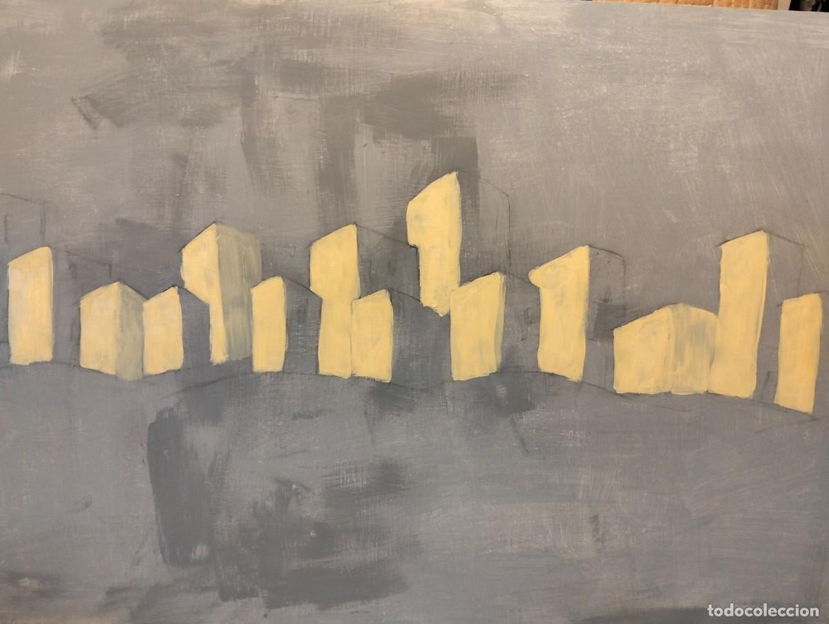 Arte: &rdquo;CASER&Iacute;O&rdquo; Acr&iacute;lico sobre madera 100x68cm con marco. - Foto 7