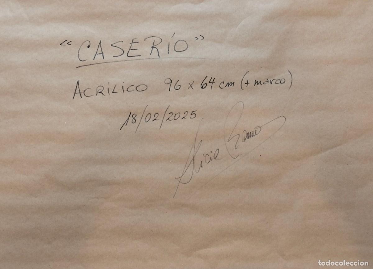 Arte: &rdquo;CASER&Iacute;O&rdquo; Acr&iacute;lico sobre madera 100x68cm con marco. - Foto 11