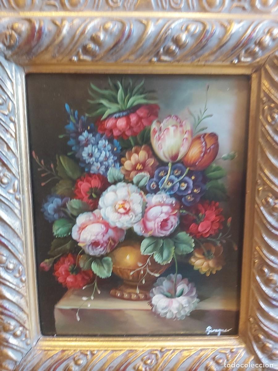 Arte: Cuadro motivos florales oleo - Foto 2