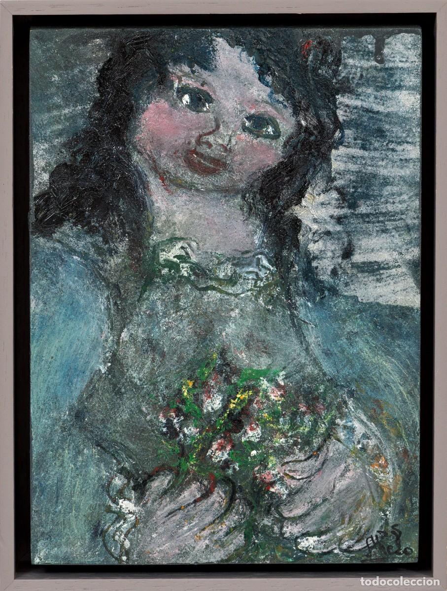 Arte: TERESA AHEDO (1941) - &Oacute;LEO SOBRE TABLA - Foto 1