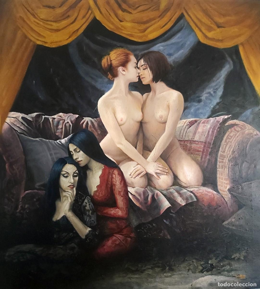 Arte: Escena de chicas desnudas. - Foto 1