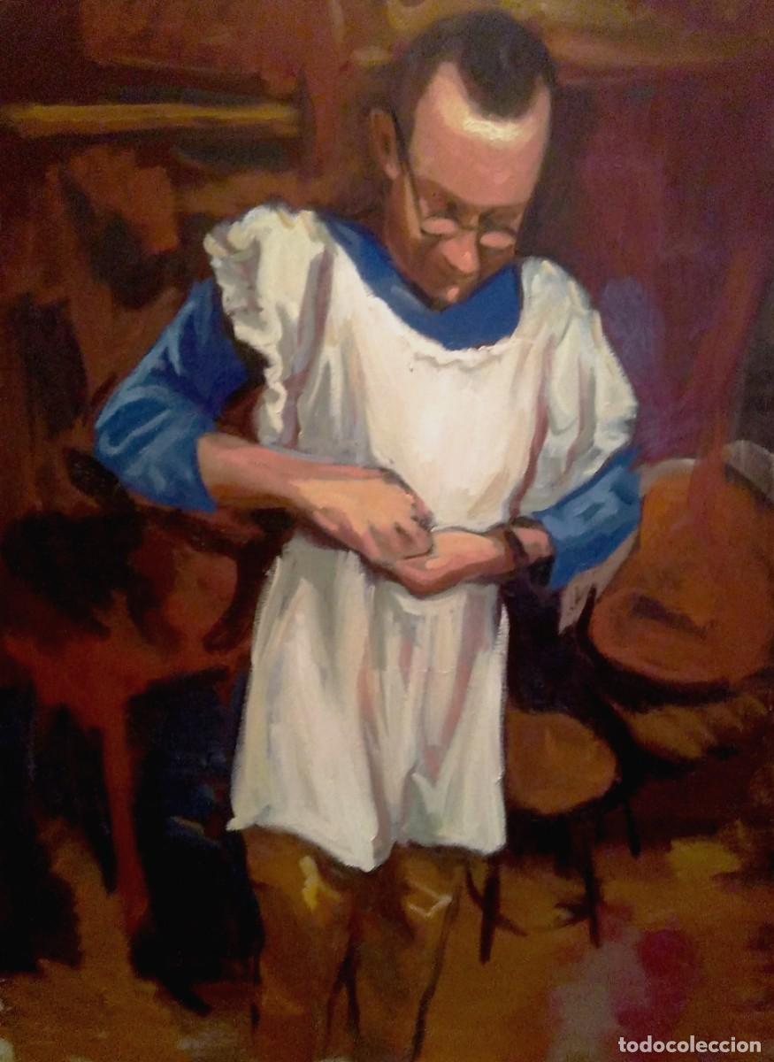 Arte: Retrato de joven disfrazandose