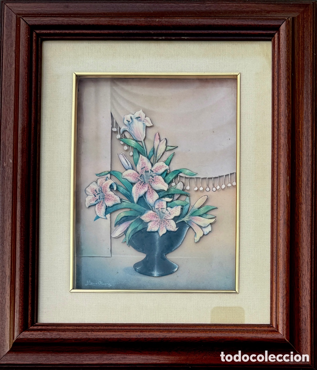Arte: Elena Olivera cuadro en relieve bodeg&oacute;n - Foto 2