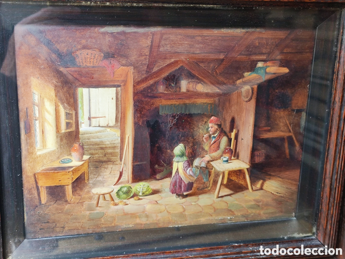 Arte: &Oacute;LEO SOBRE TABLA; E. S. GREIG, &rdquo;INTERIOR&rdquo; - Foto 2