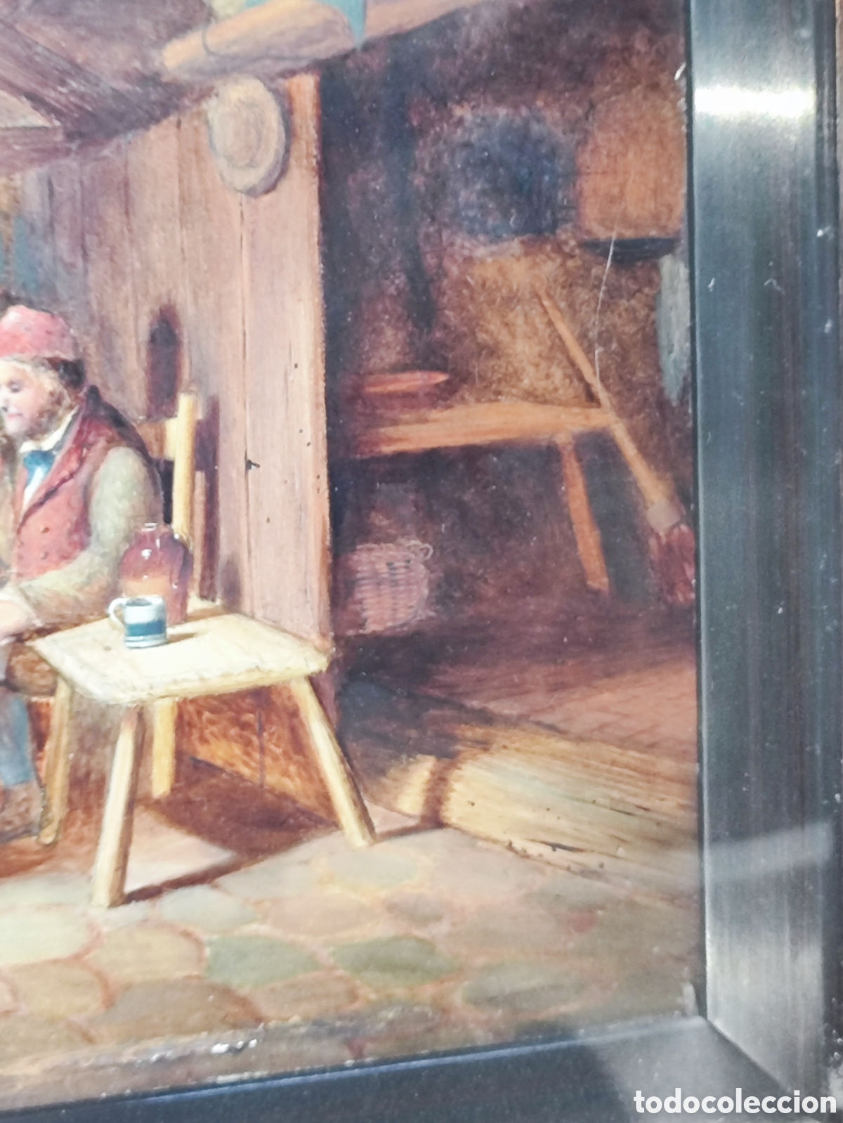 Arte: &Oacute;LEO SOBRE TABLA; E. S. GREIG, &rdquo;INTERIOR&rdquo; - Foto 6