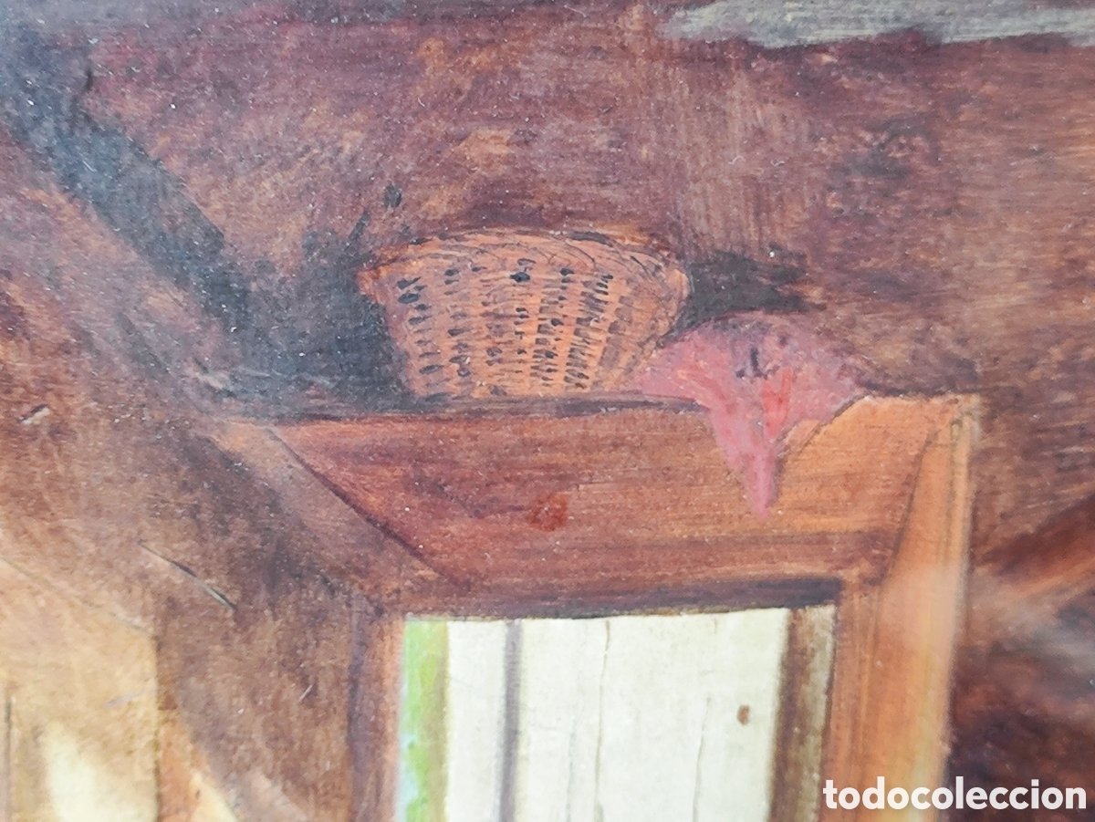 Arte: &Oacute;LEO SOBRE TABLA; E. S. GREIG, &rdquo;INTERIOR&rdquo; - Foto 7