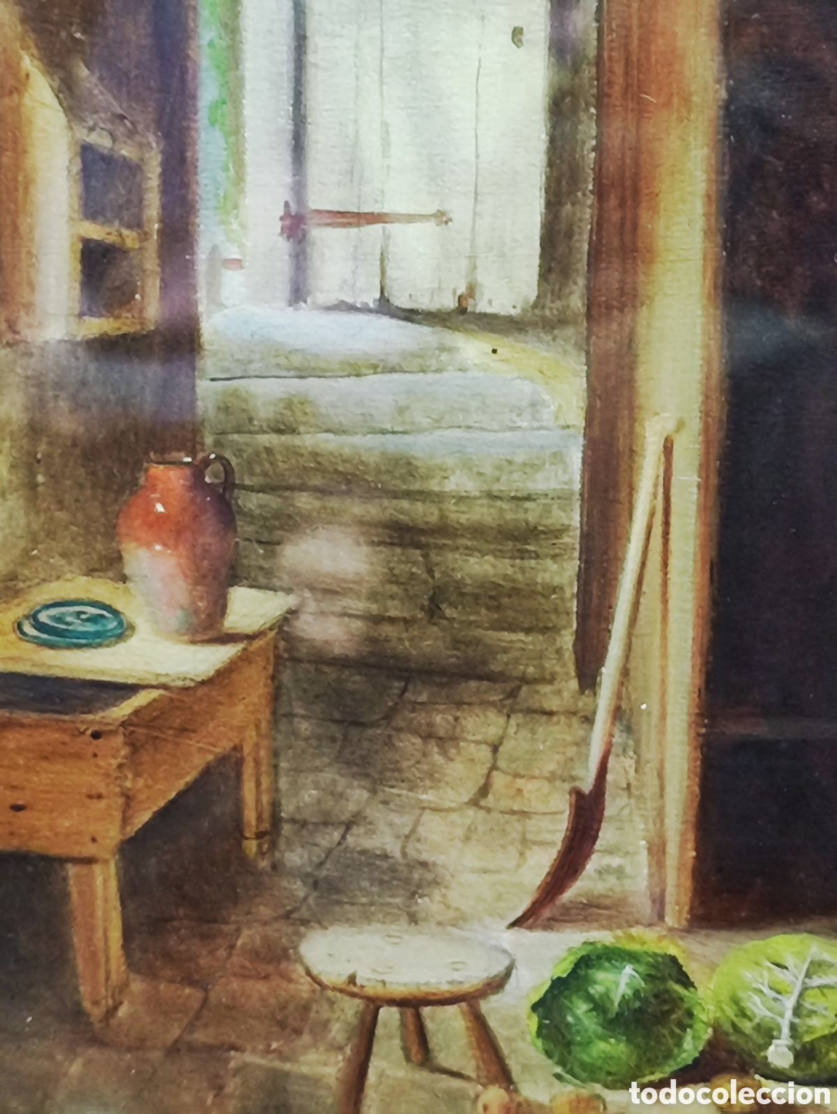 Arte: &Oacute;LEO SOBRE TABLA; E. S. GREIG, &rdquo;INTERIOR&rdquo; - Foto 19