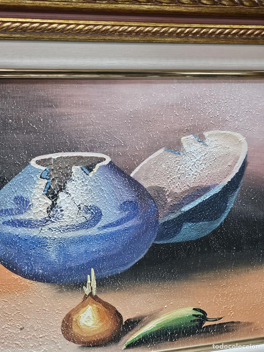 Arte: cuadro al oleo bodegon - Foto 4