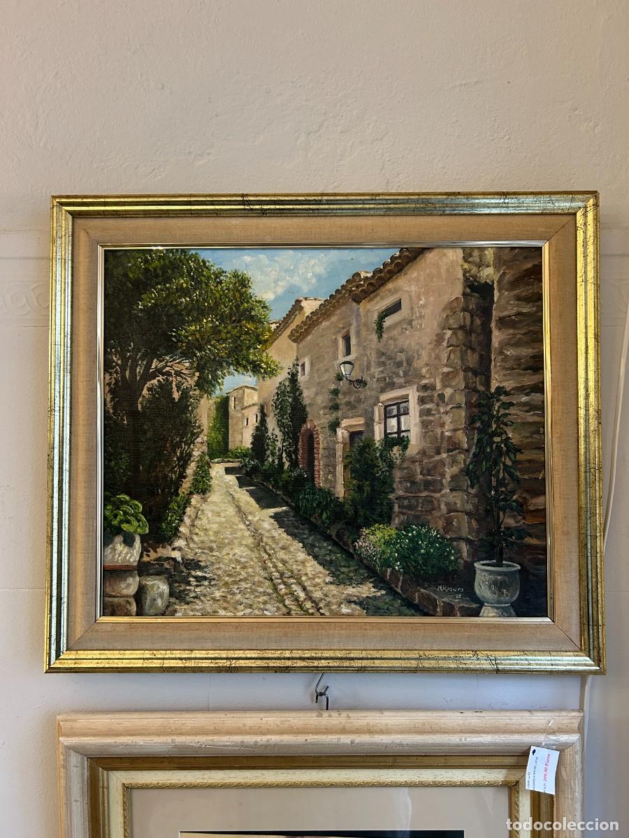 Arte: &Oacute;leo sobre lienzo Rinc&oacute;n provenzal 1988 - Foto 1