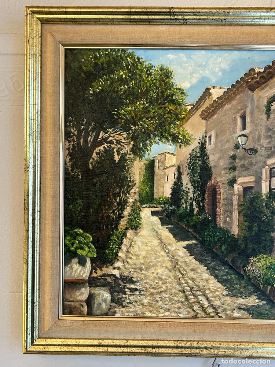 Arte: &Oacute;leo sobre lienzo Rinc&oacute;n provenzal 1988 - Foto 2