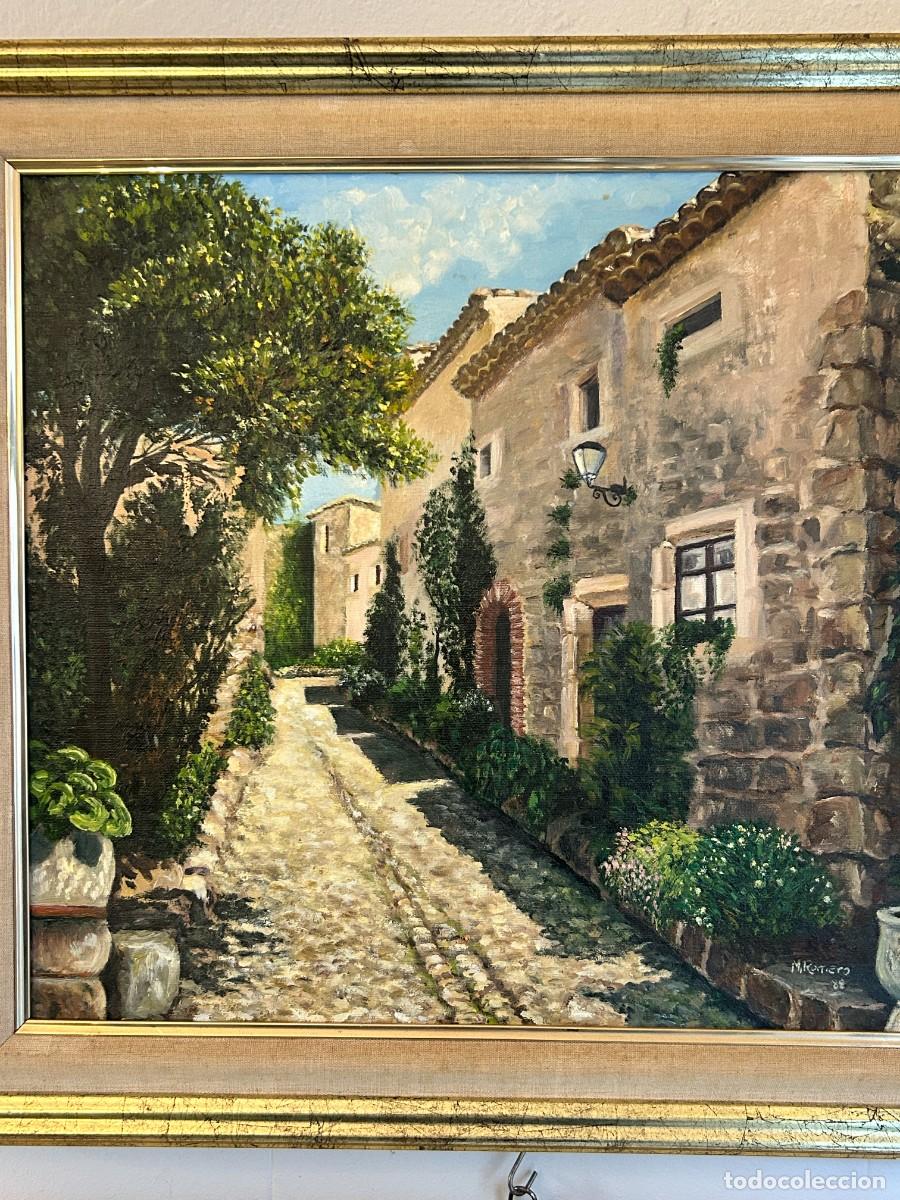Arte: &Oacute;leo sobre lienzo Rinc&oacute;n provenzal 1988 - Foto 3