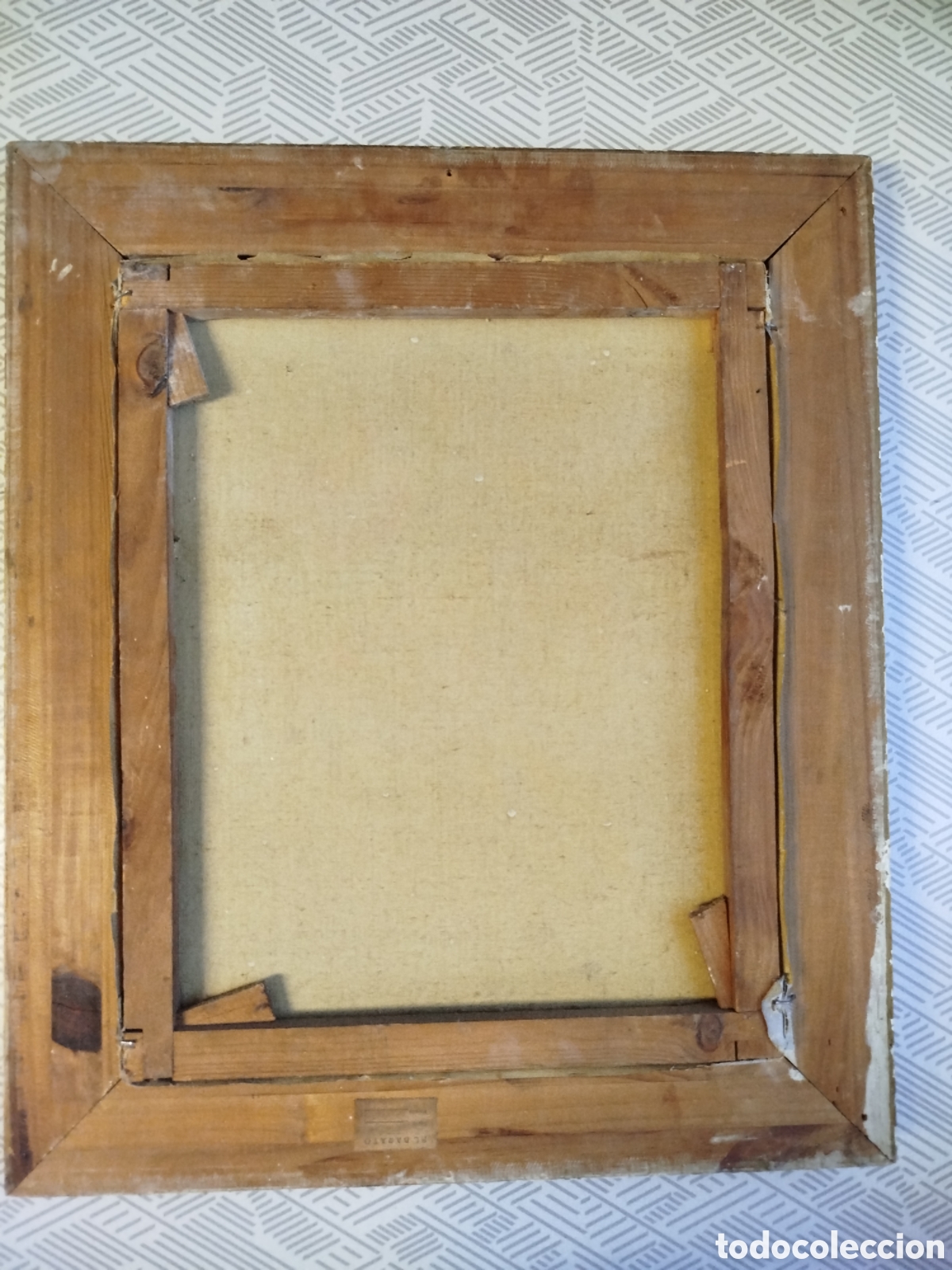 Arte: Cuadro antiguo &oacute;leo sobre lienzo del pintor J.Codina. - Foto 7