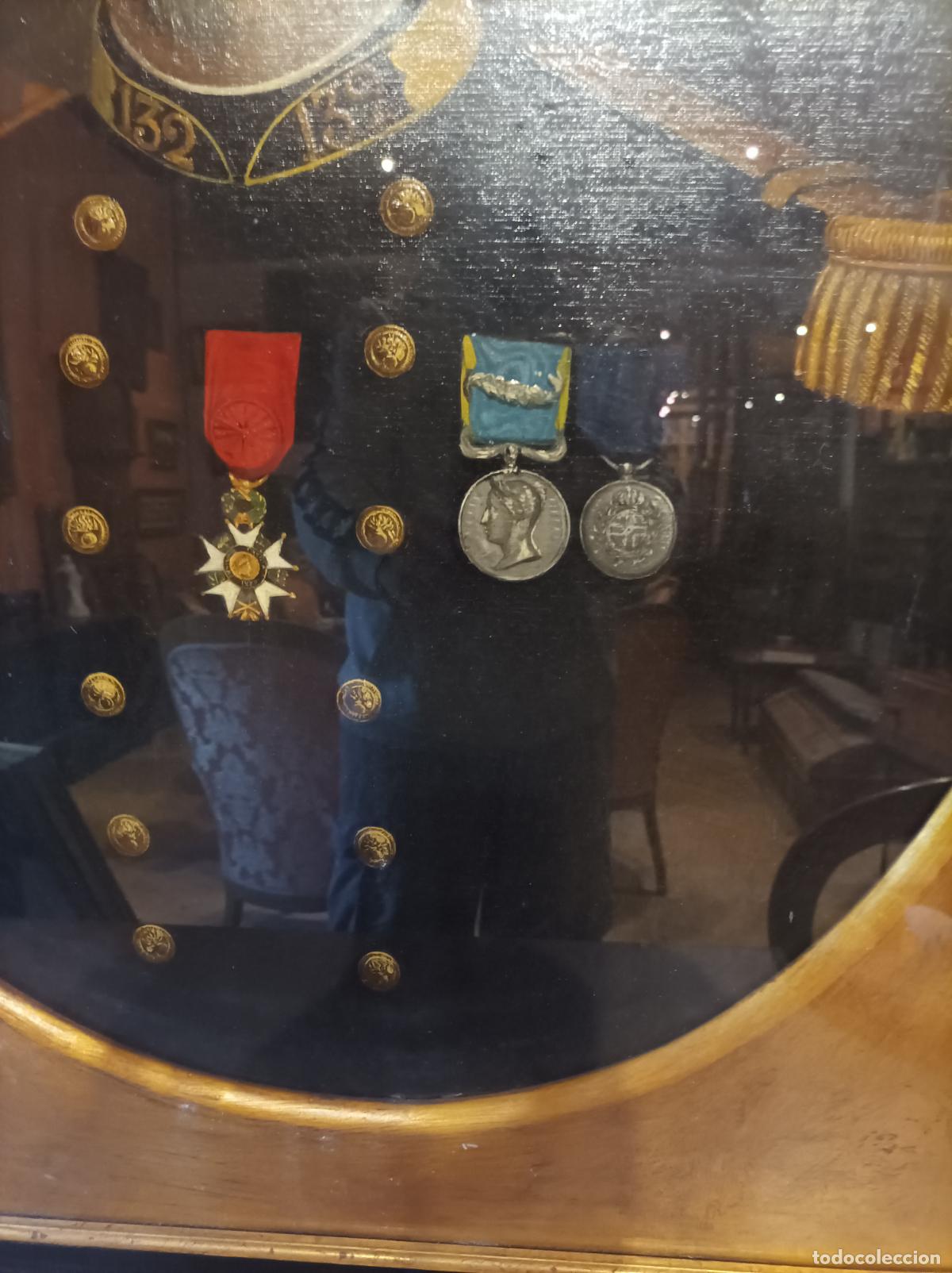 Arte: Oleo sobre lienzo .Militar. - Foto 4