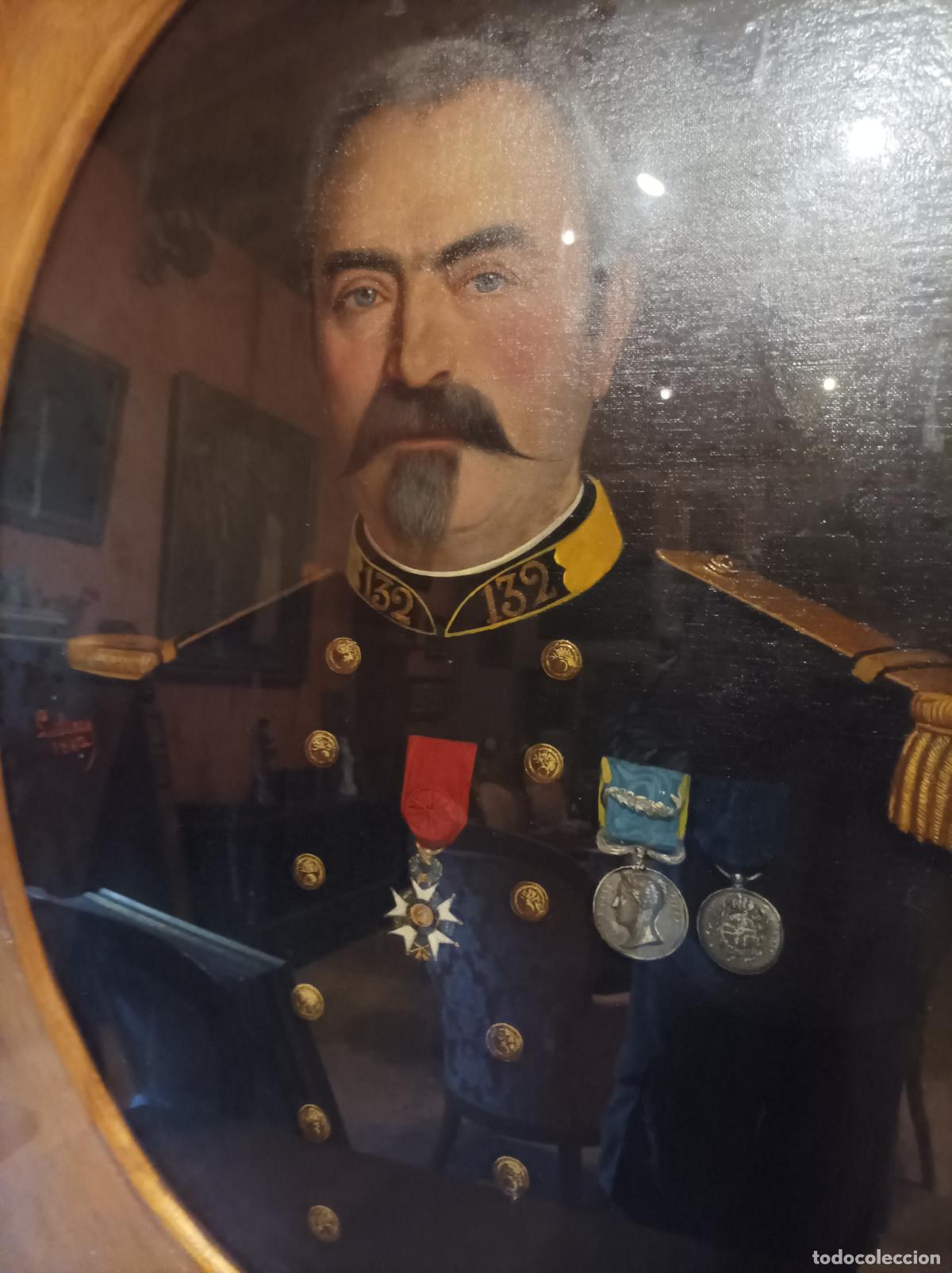 Arte: Oleo sobre lienzo .Militar. - Foto 11