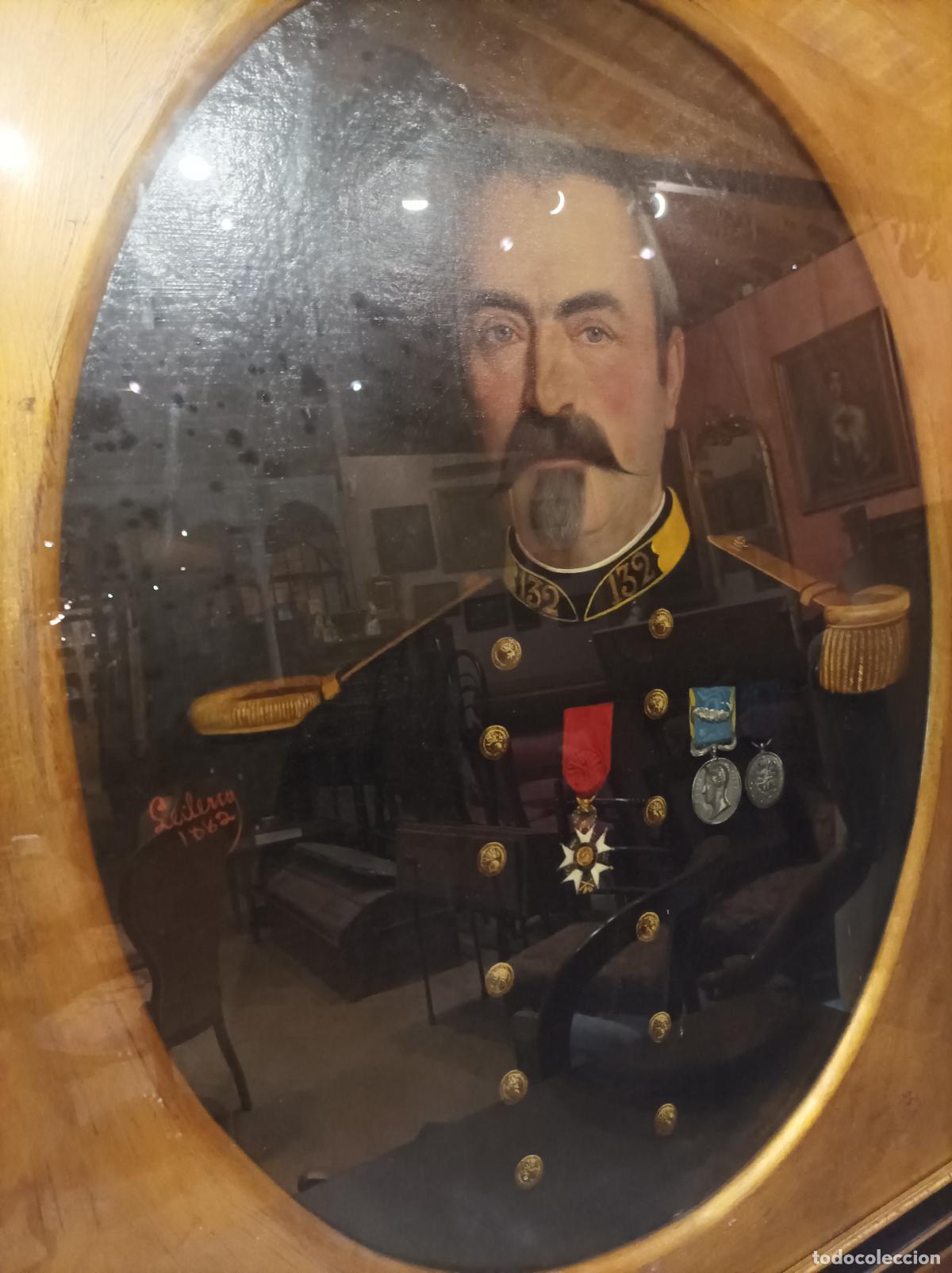 Arte: Oleo sobre lienzo .Militar. - Foto 1