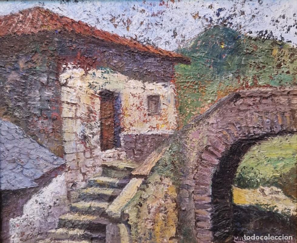 Arte: Pueblo - &Oacute;leo sobre lienzo - Foto 1
