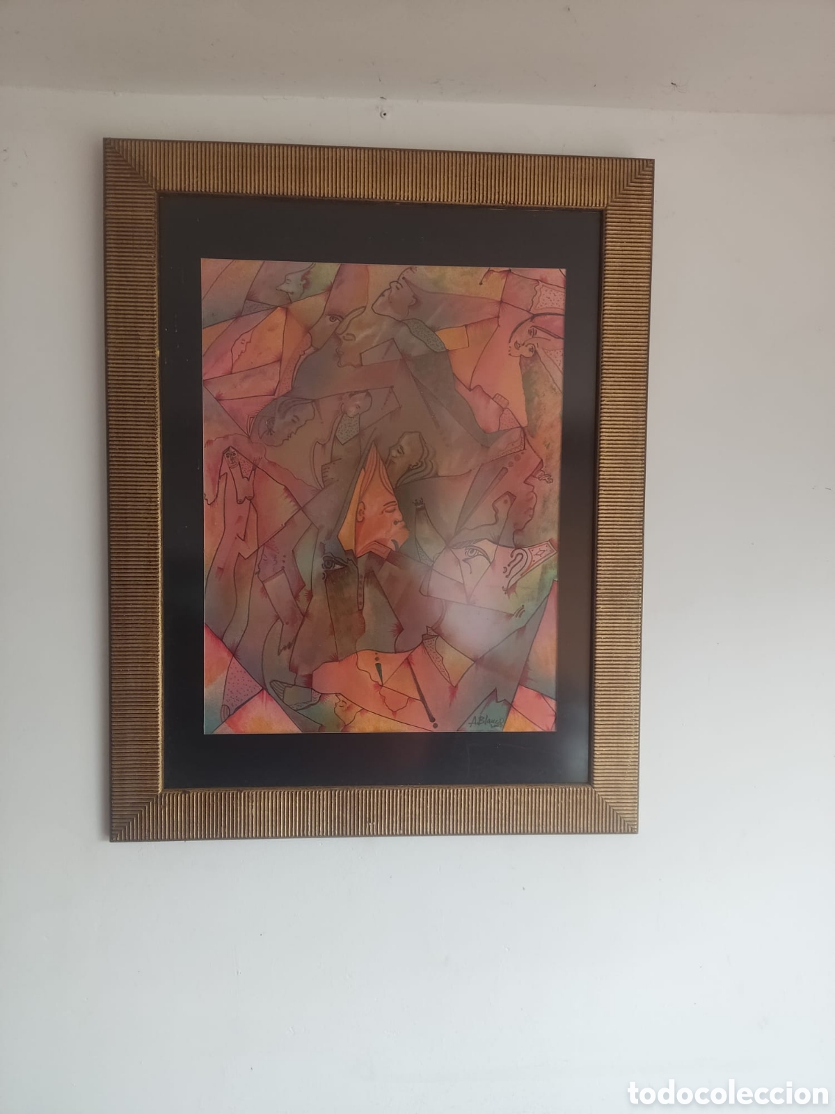 Arte: Antonio Blanco t&eacute;cnica mixta - Foto 1