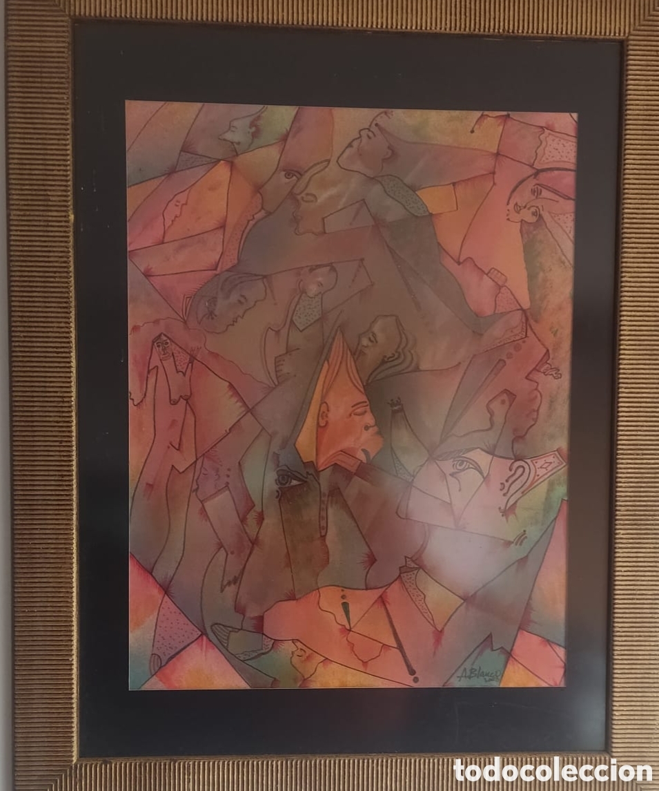 Arte: Antonio Blanco t&eacute;cnica mixta - Foto 2