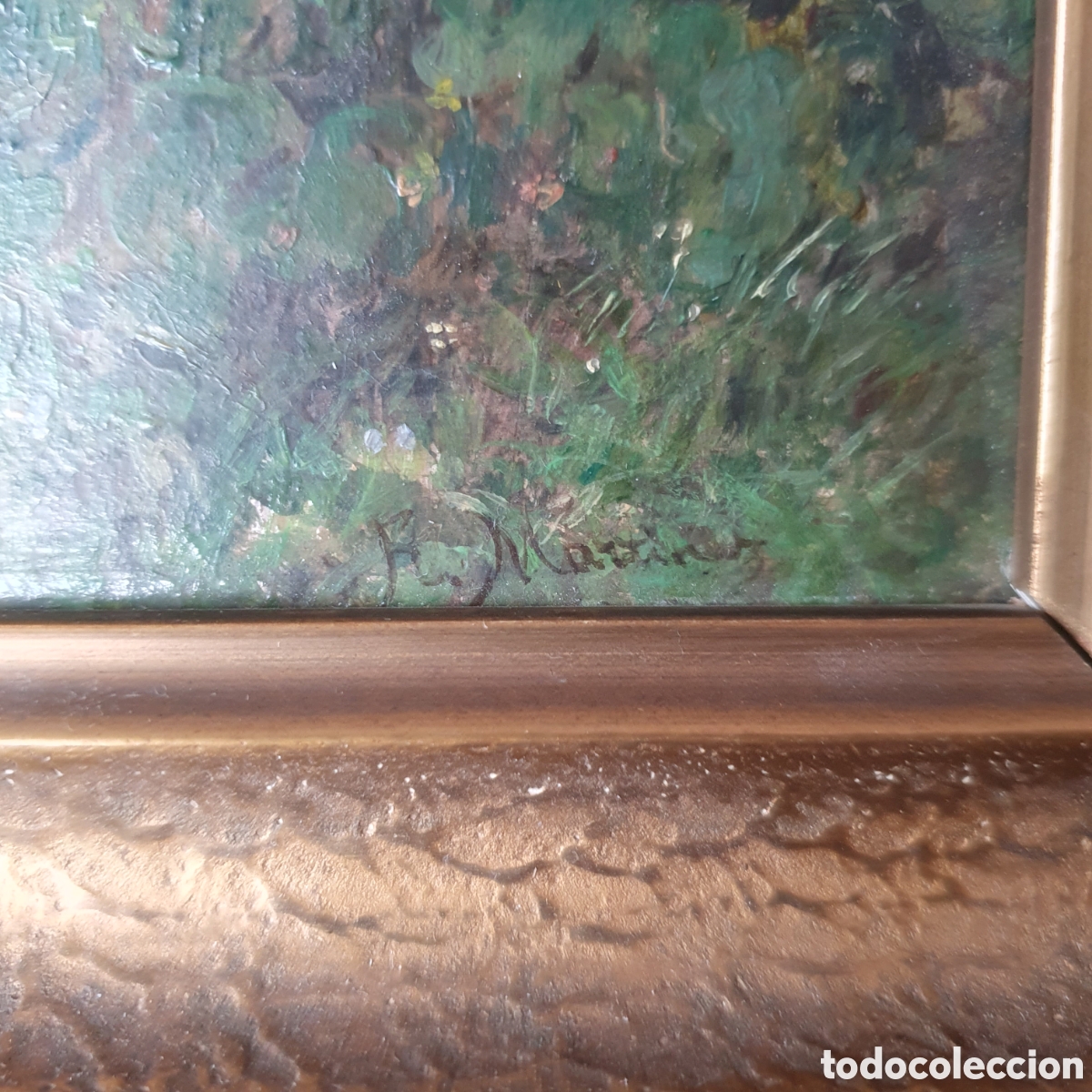 Arte: Oleo siglo XIX pintado en tabla - Foto 3