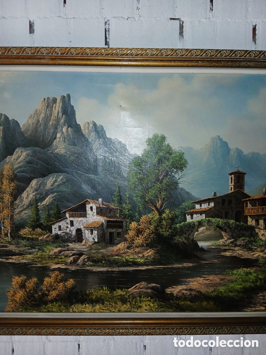 Arte: Cuadro &oacute;leo firmado podadas - Foto 3
