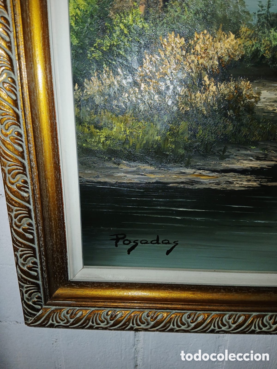 Arte: Cuadro &oacute;leo firmado podadas - Foto 5