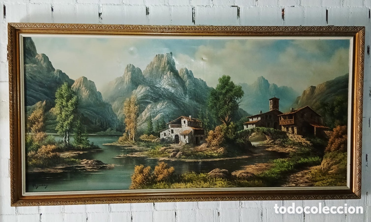 Arte: Cuadro &oacute;leo firmado podadas - Foto 1