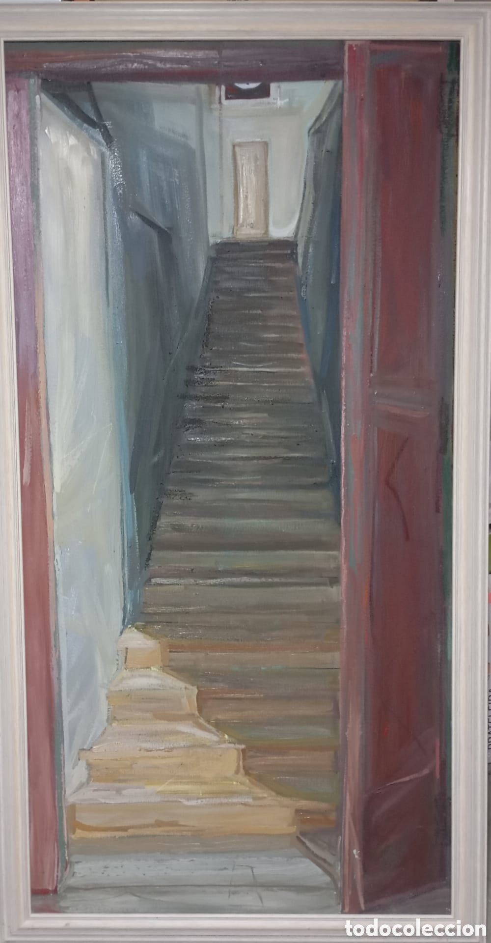 Arte: Pintura Oleo Escalera - Foto 1
