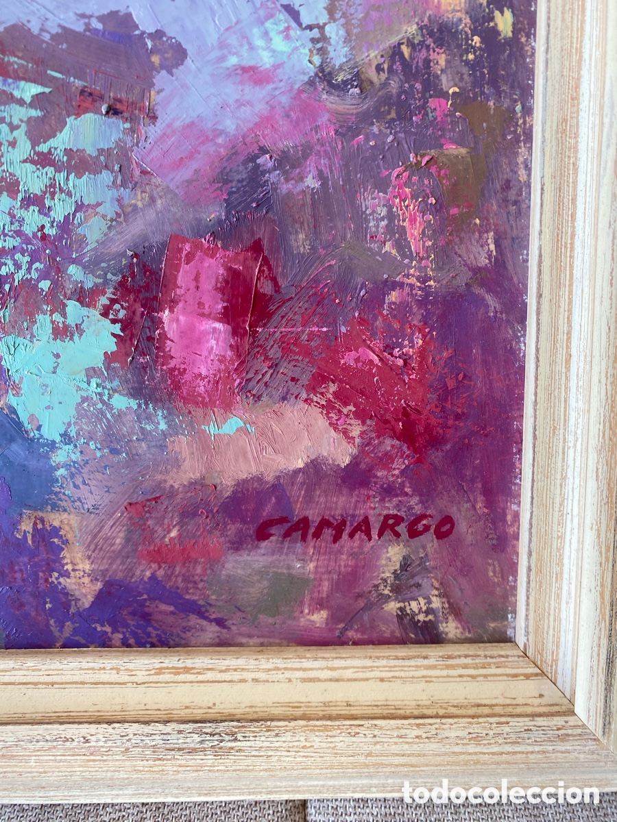 Arte: Cuadro de Jes&uacute;s Camargo oleo sobre tablilla - Foto 3