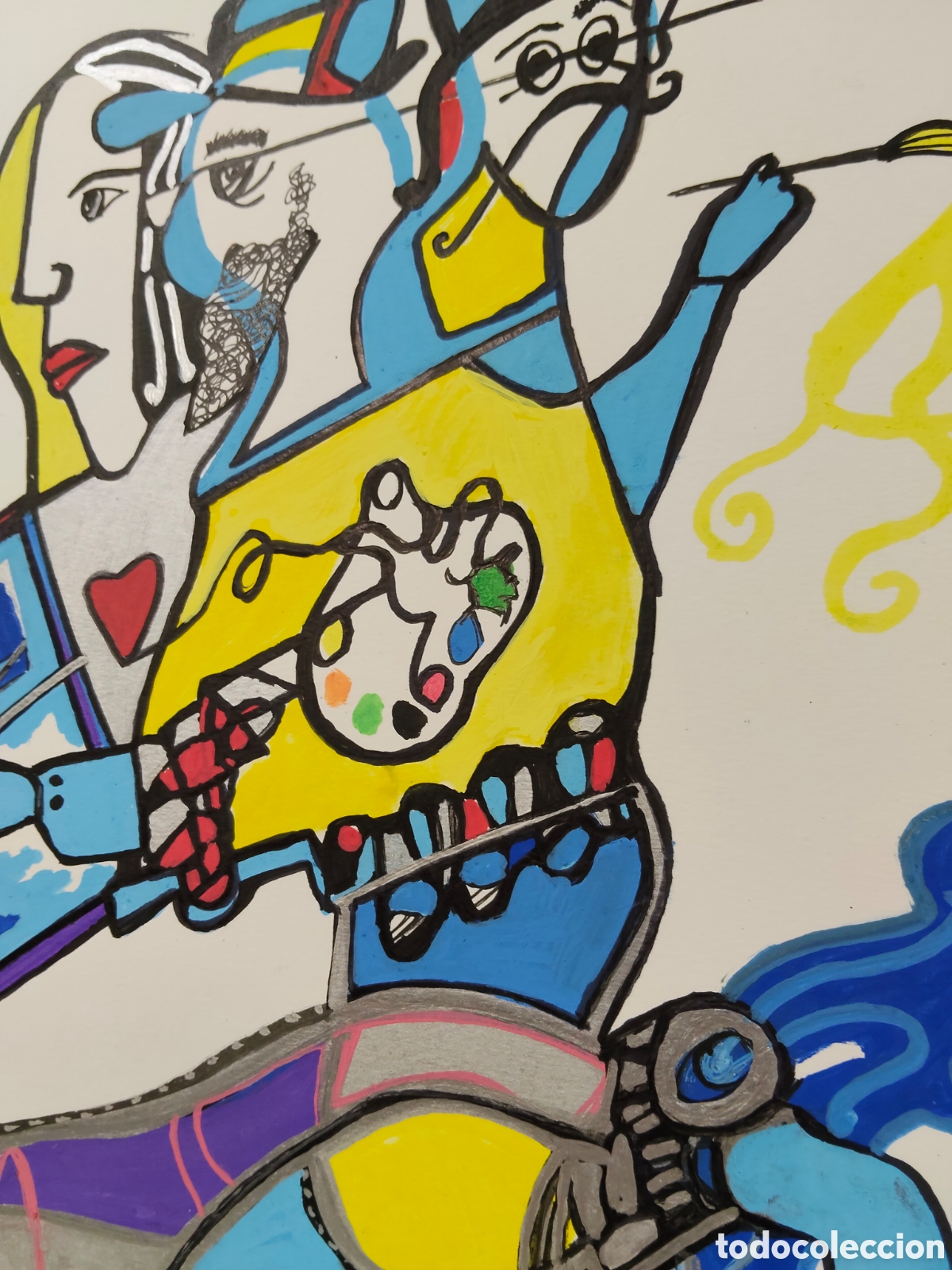 Arte: EPIFABAL t&eacute;cnica mixta sobre papel - Foto 2