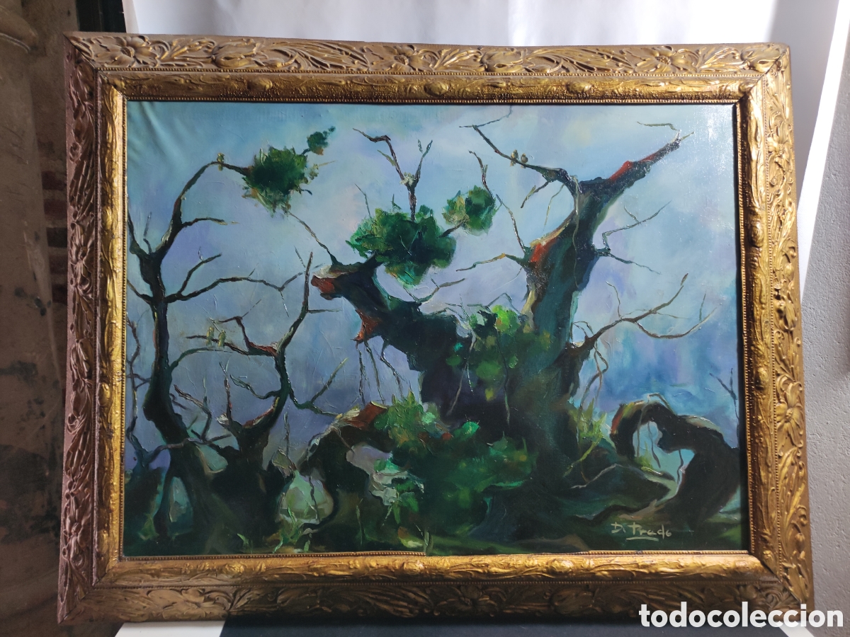 Arte: Cepas de la vid &oacute;leo sobre lienzo - Foto 1