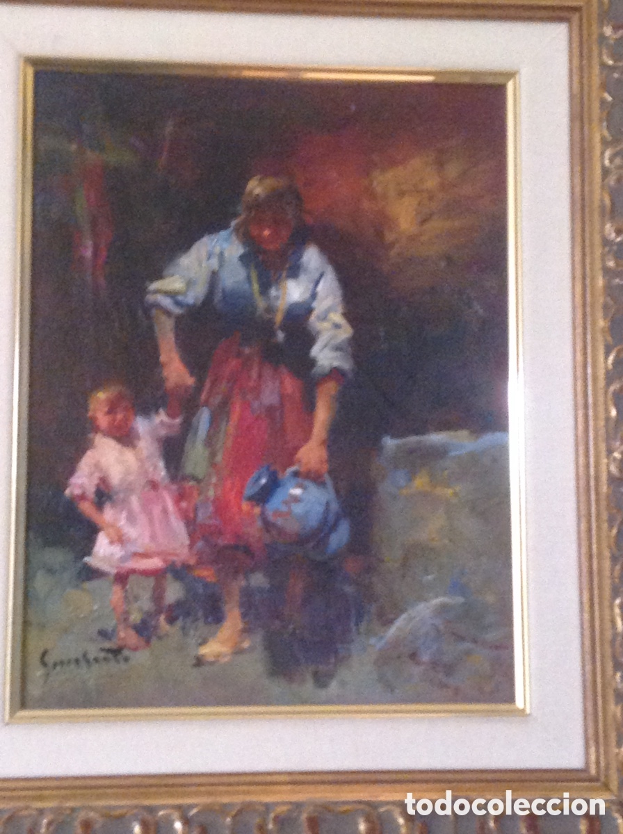 Arte: Serrasanta: mujer y ni&ntilde;a - Foto 1